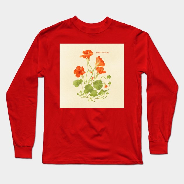 Nasturtium Long Sleeve T-Shirt by Salty Siren Studios